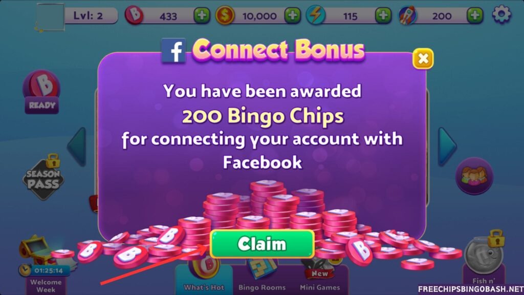 Bingo Bash Facebook Rewards